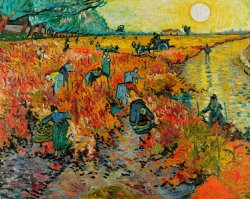 Vincent van Gogh The Red Vineyard painting