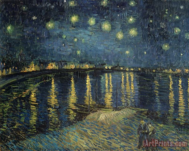 The Starry Night painting - Vincent van Gogh The Starry Night Art Print