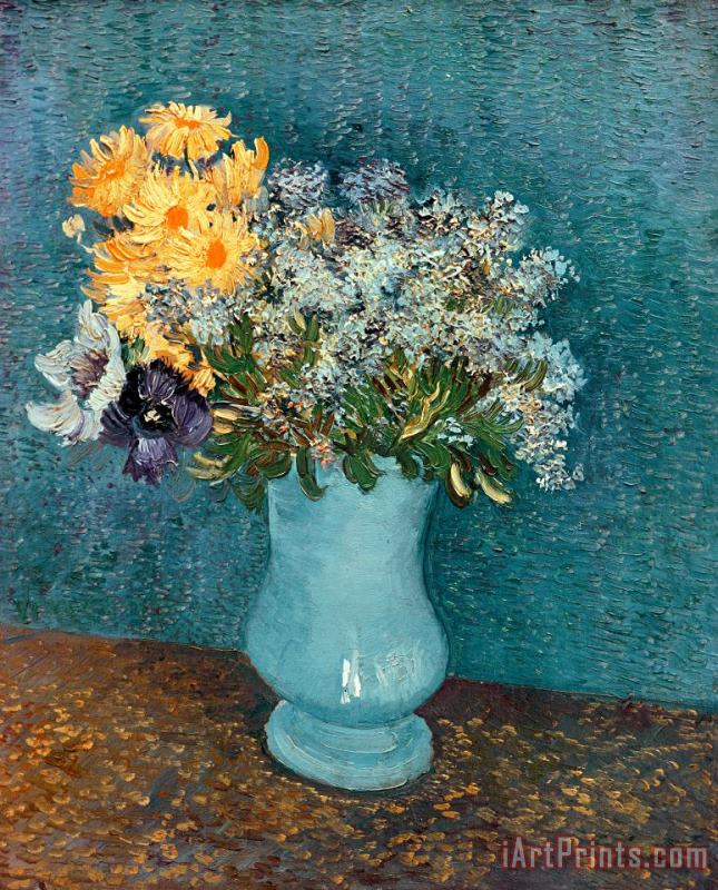 Vincent van Gogh Vase of Flowers Art Print