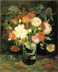 Vincent van Gogh Vase with Carnations painting