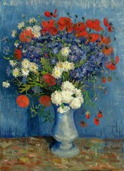 Vincent van Gogh Vase with Cornflowers and Poppies painting