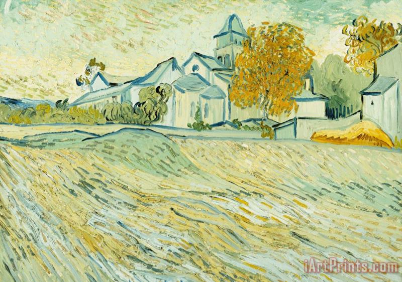 Vincent van Gogh View Of Asylum And Saint-remy Chapel Art Print