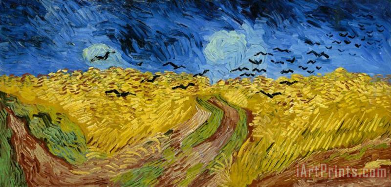 Vincent van Gogh Wheatfield with Crows Wiki Art Print