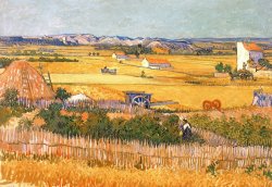 Vincent van Gogh Wheatfields painting
