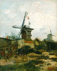 Vincent van Gogh Windmills on Montmartre painting