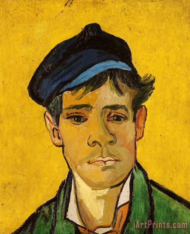 Young Man With A Hat painting - Vincent van Gogh Young Man With A Hat Art Print