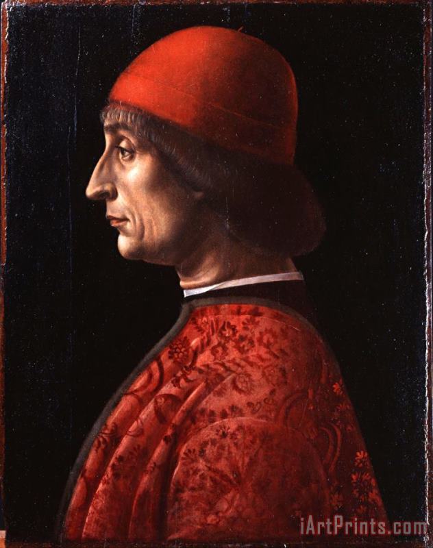 Portrait of Giovanni Francesco Brivio painting - Vincenzo Foppa Portrait of Giovanni Francesco Brivio Art Print