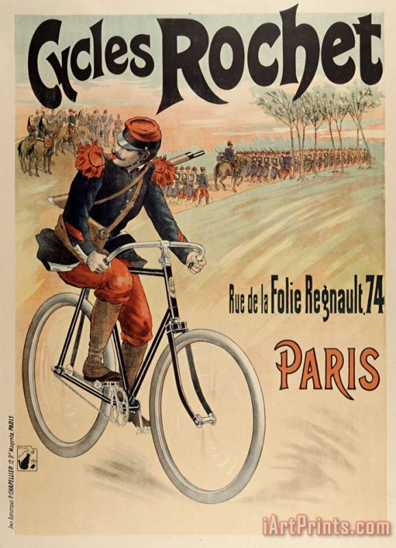 Vintage Images Cycles Rochet Art Painting