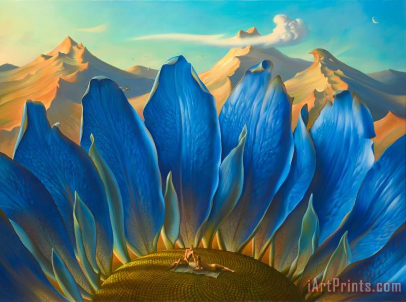 Across The Mountains And Into The Trees painting - Vladimir Kush Across The Mountains And Into The Trees Art Print