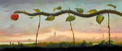 Vladimir Kush Big Apple painting