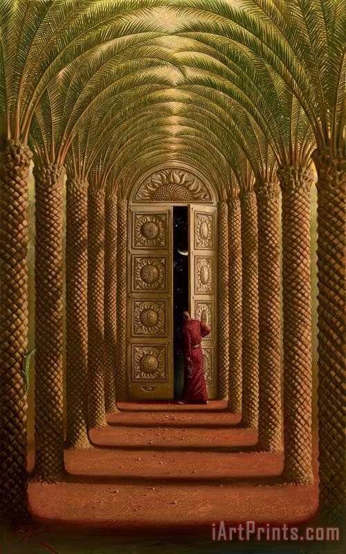 Doors of The Night painting - Vladimir Kush Doors of The Night Art Print