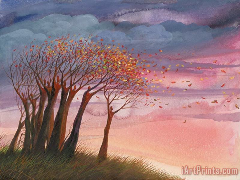 Fall Is in painting - Vladimir Kush Fall Is in Art Print