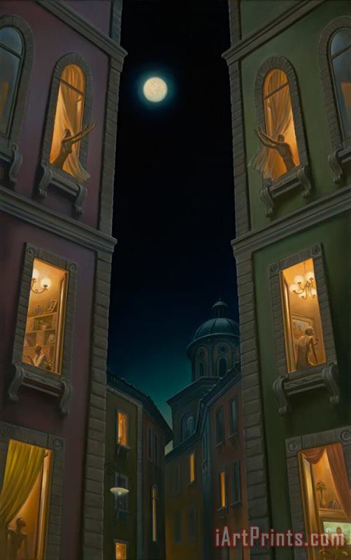 Vladimir Kush Full Moon Games Art Print