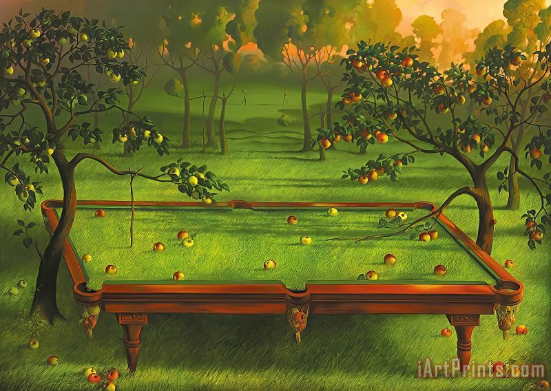 Vladimir Kush Garden Pool Art Painting