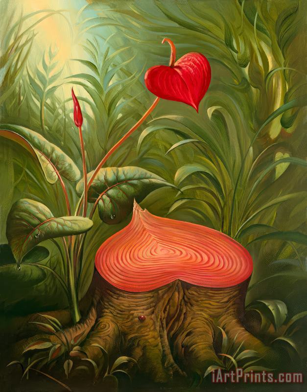 Hearts for Future Generations painting - Vladimir Kush Hearts for Future Generations Art Print