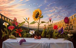 Surrealism Art for sale - Last Supper by Vladimir Kush