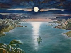 Surrealism Art for sale - Magellan's Voyage by Vladimir Kush