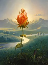 Surrealism Art for sale - Morning Blossom by Vladimir Kush