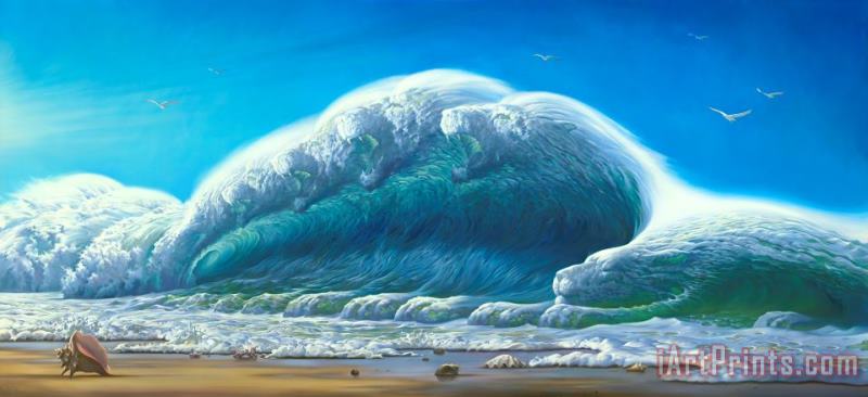 Ocean Roar painting - Vladimir Kush Ocean Roar Art Print
