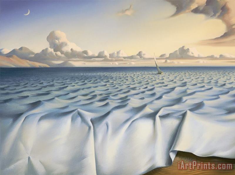 Vladimir Kush Ripples on The Ocean Art Painting