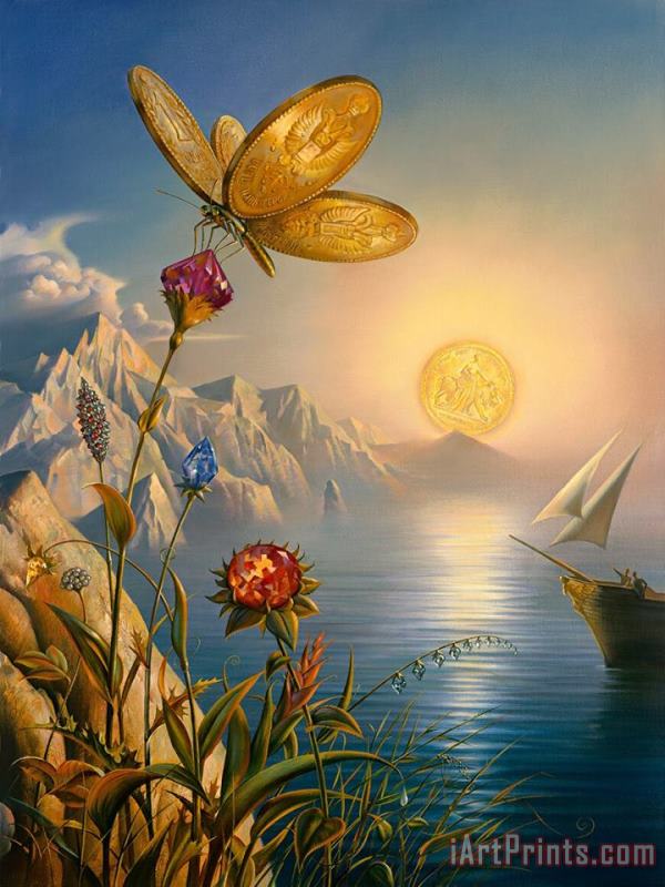 Vladimir Kush Treasure Island Art Painting
