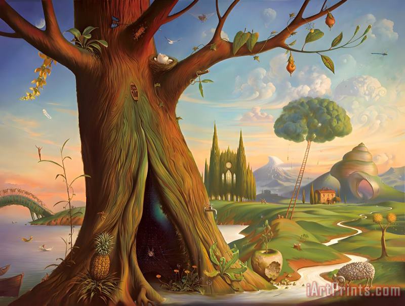 Vladimir Kush Tree of Life Art Painting