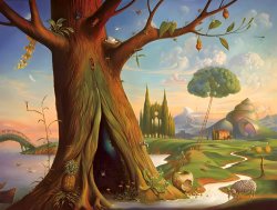 Surrealism Art for sale - Tree of Life by Vladimir Kush