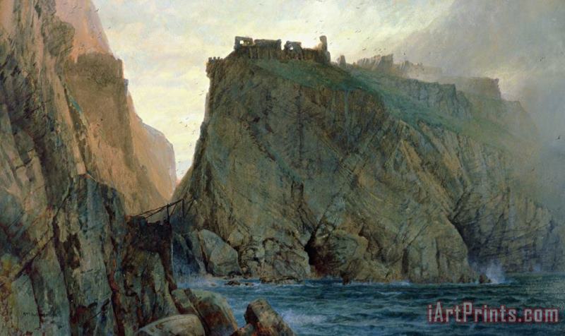Tintagel On The Cornish Coast painting - W T Richards Tintagel On The Cornish Coast Art Print