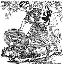 Walter Crane Faerie Queene Knights Illustration