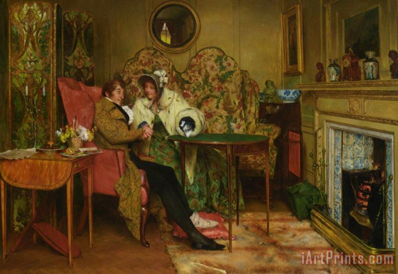 A Sure Cure for The Gout painting - Walter Dendy Sadler A Sure Cure for The Gout Art Print