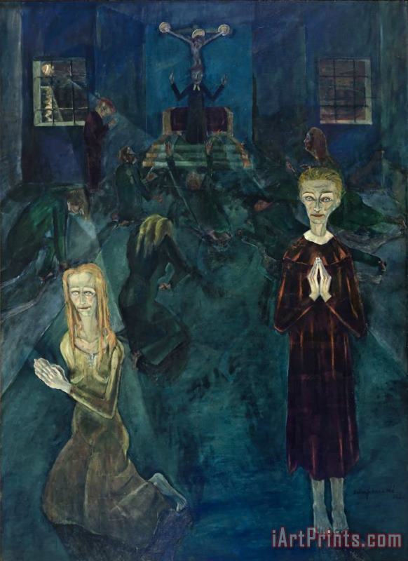 Walter Gramatte Die Beichte / The Confession Art Painting