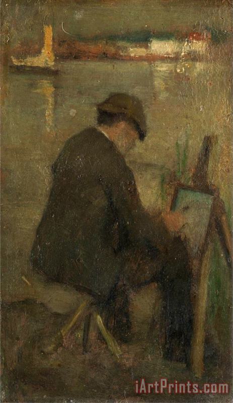 An Artist Painting painting - Walter Greaves An Artist Painting Art Print