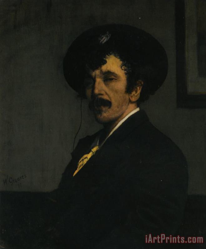 Walter Greaves Portrait of James Abbott Art Painting