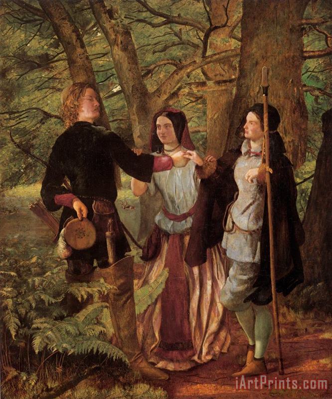 A Scene From As You Like It painting - Walter Howell Deverell A Scene From As You Like It Art Print