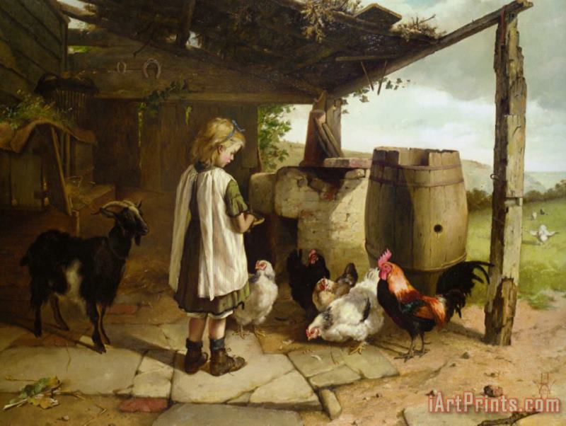 Walter Hunt Waiting to Be Fed Art Painting