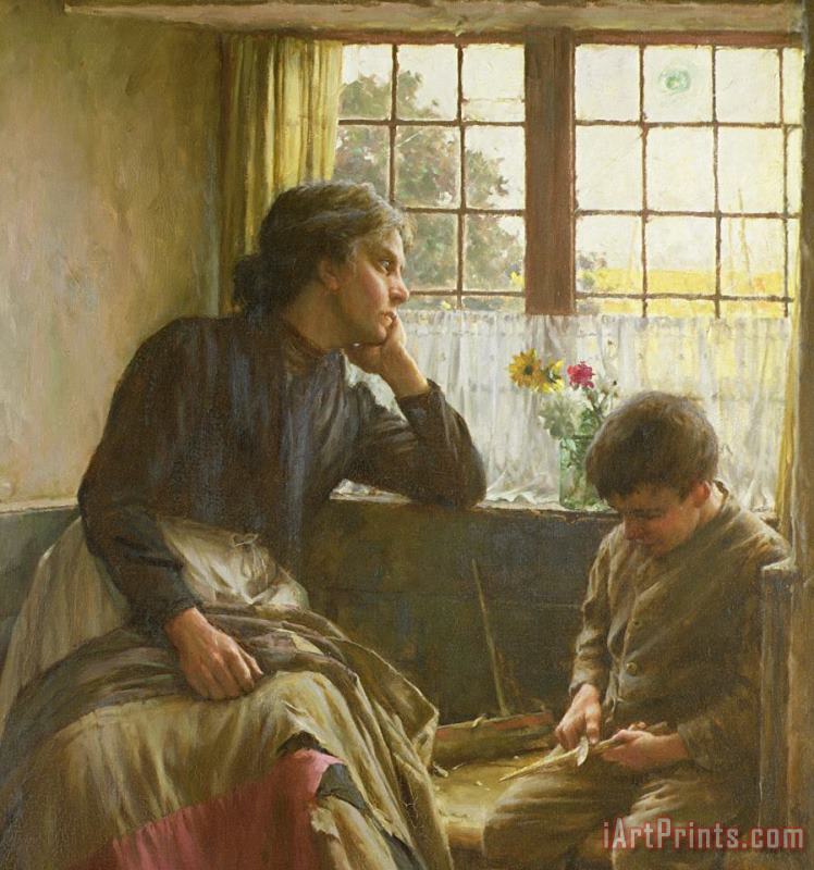 Tender Grace of a Day that is Dead painting - Walter Langley Tender Grace of a Day that is Dead Art Print