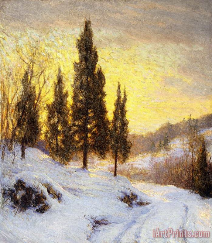 Walter Launt Palmer Winter Sundown Art Painting