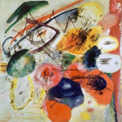 Wassily Kandinsky Black Lines C 1913 painting