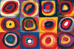 Wassily Kandinsky Color Study of Squares painting