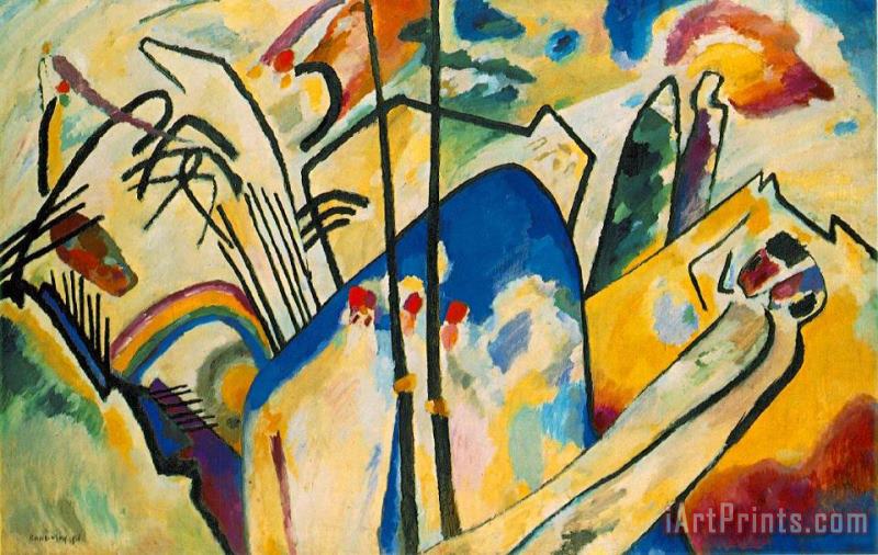 Composition Iv 1911 painting - Wassily Kandinsky Composition Iv 1911 Art Print