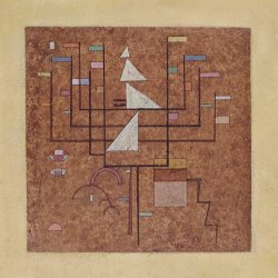 Wassily Kandinsky Gelber Rand (yellow Border) painting