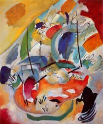 Wassily Kandinsky Improvisation No 31 Sea Battle C 1913 painting