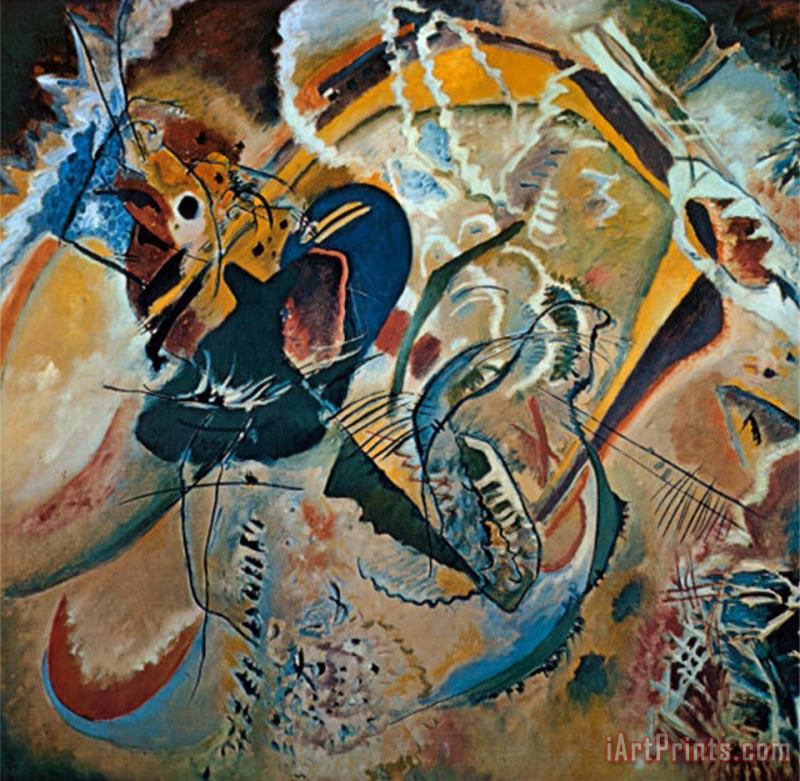 Improvisation No 35 painting - Wassily Kandinsky Improvisation No 35 Art Print