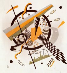 Wassily Kandinsky Komposition Mit Schachbrettstreifen 1922