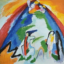 Wassily Kandinsky Mountain 1909 painting