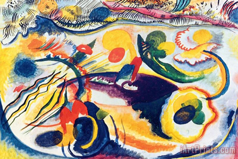 Wassily Kandinsky On The Theme of The Last Judgement Art Painting