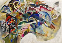 Wassily Kandinsky Painting with White Border painting