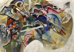 Wassily Kandinsky Painting with White Border Moscow painting