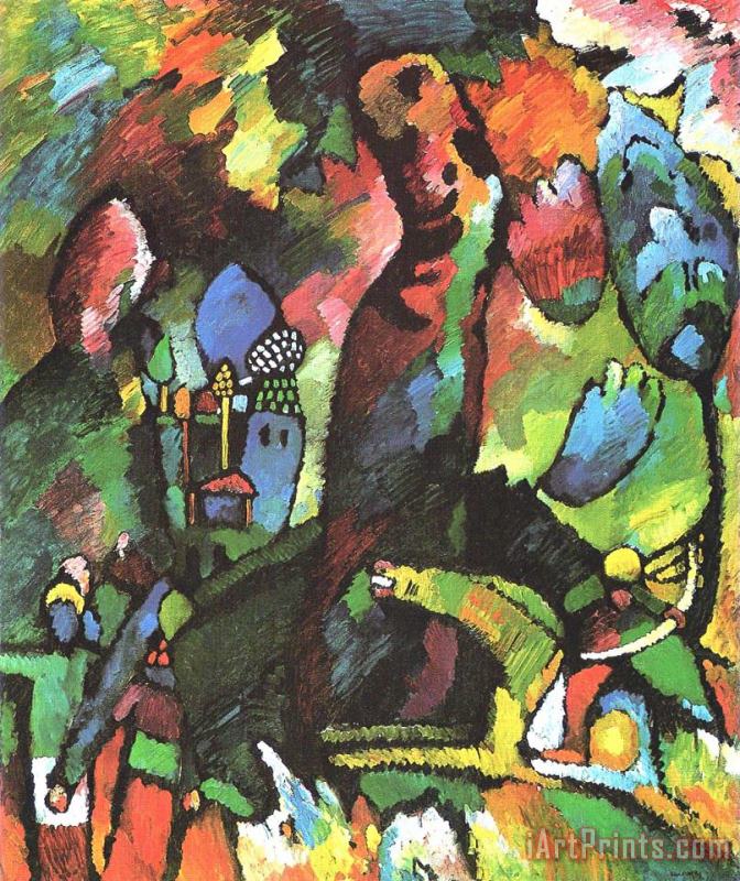 Wassily Kandinsky Picture with Archer 1909 Art Print