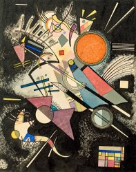 Wassily Kandinsky Schwarze Begleitung, 1923 painting